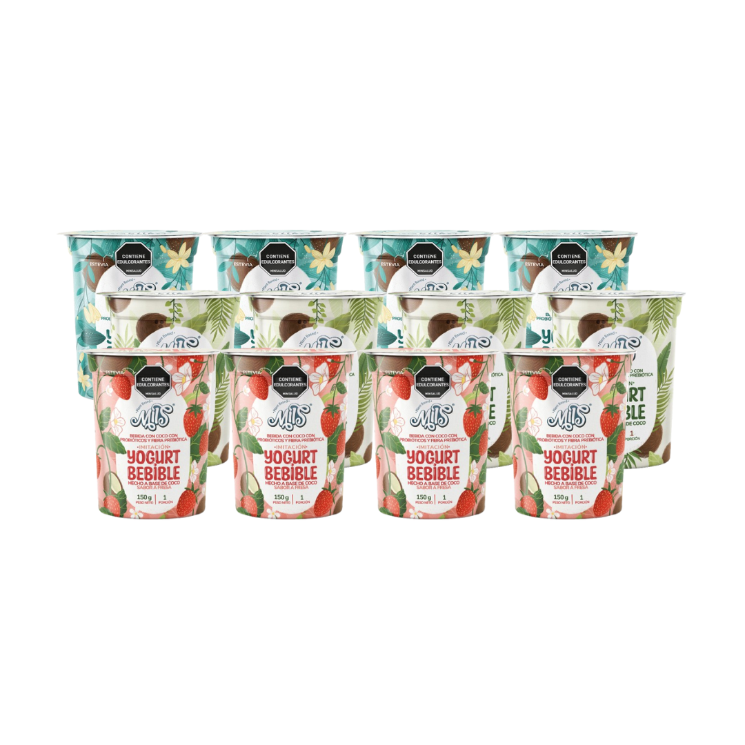 Mix Yogurt sin lácteos bebible calcio 150g x12und