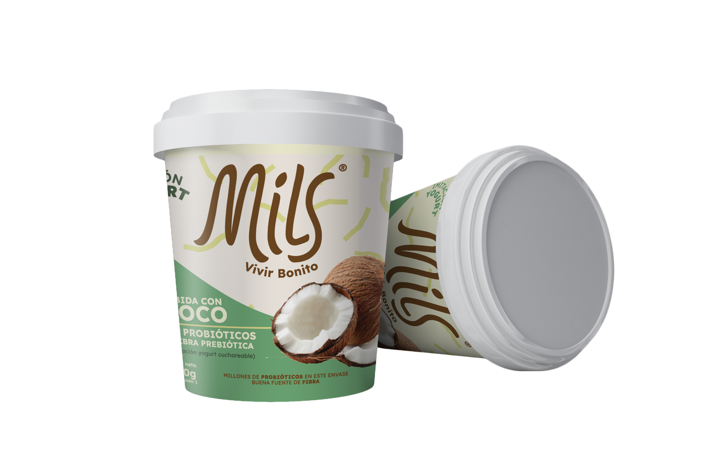 Yogurt sin lácteos cuchareable sabor natural 1000g (Belleza de la piel)