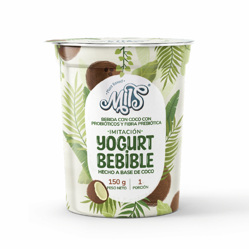Six Pack Yogurt sin lácteos bebible calcio sabor vainilla 150g