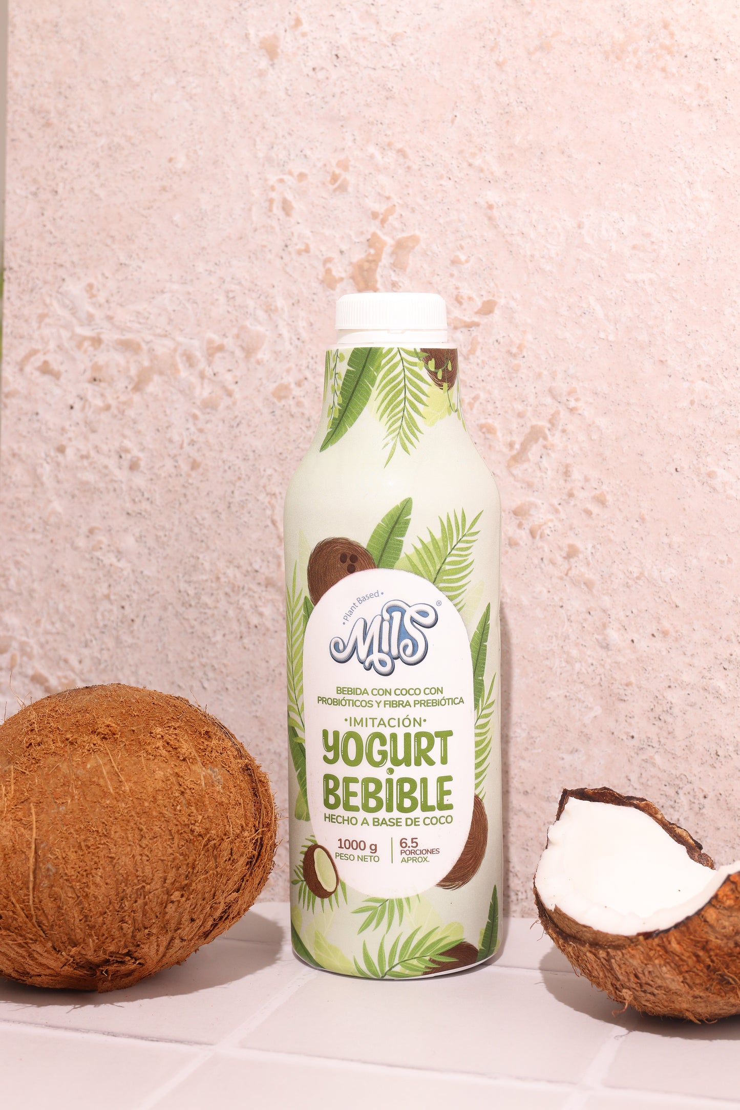 Yogurt sin lácteos bebible calcio sabor natural 1000g