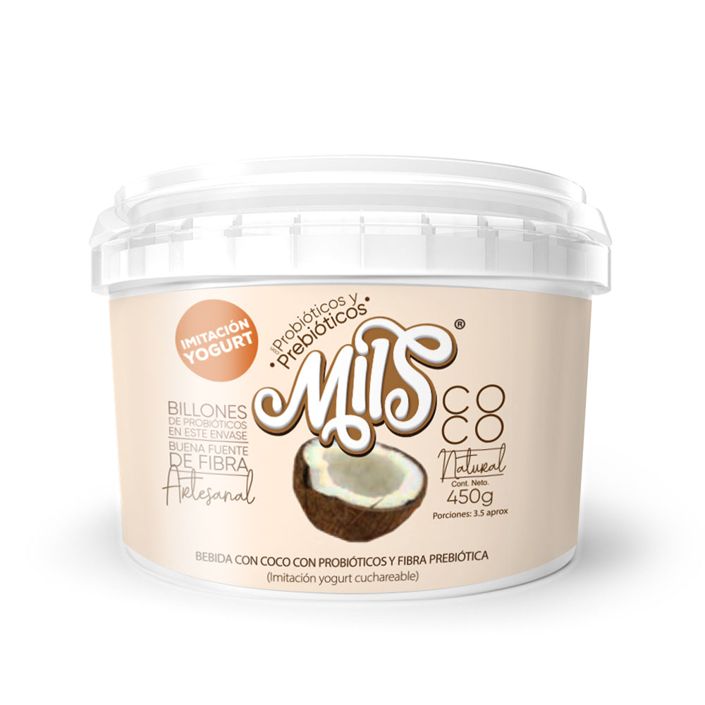 Yogurt sin lácteos cuchareable sabor natural 450g