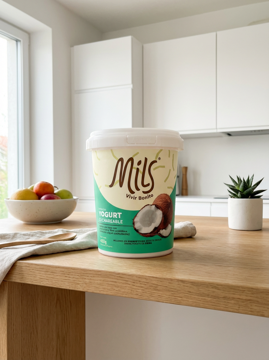 Yogurt sin lácteos cuchareable sabor natural 450g (Belleza de la piel)