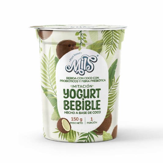 Yogurt sin lácteos bebible calcio sabor natural 150g