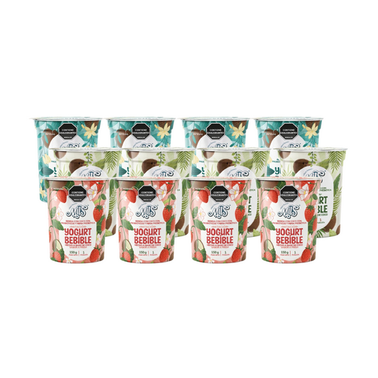 Mix Yogurt sin lácteos bebible calcio 150g x12und (Ahorra $8.308)