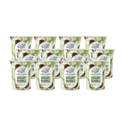 Yogurt sin lácteos bebible calcio sabor natural 150g x12und (Ahorra $8.308)