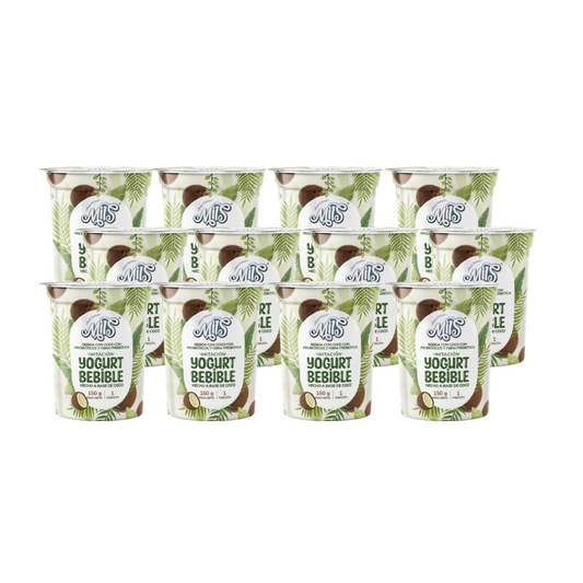 Yogurt sin lácteos bebible calcio sabor natural 150g x12und (Ahorra $8.308)