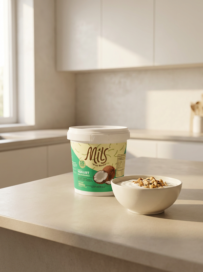 Yogurt sin lácteos cuchareable sabor natural 1000g (Belleza de la piel)