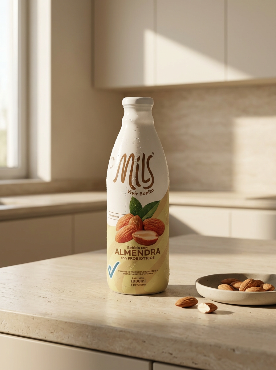 Bebida de almendras probiótica sin endulzante 1000ml