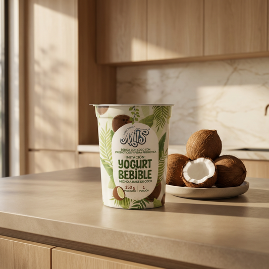 Yogurt sin lácteos bebible calcio sabor natural 150g