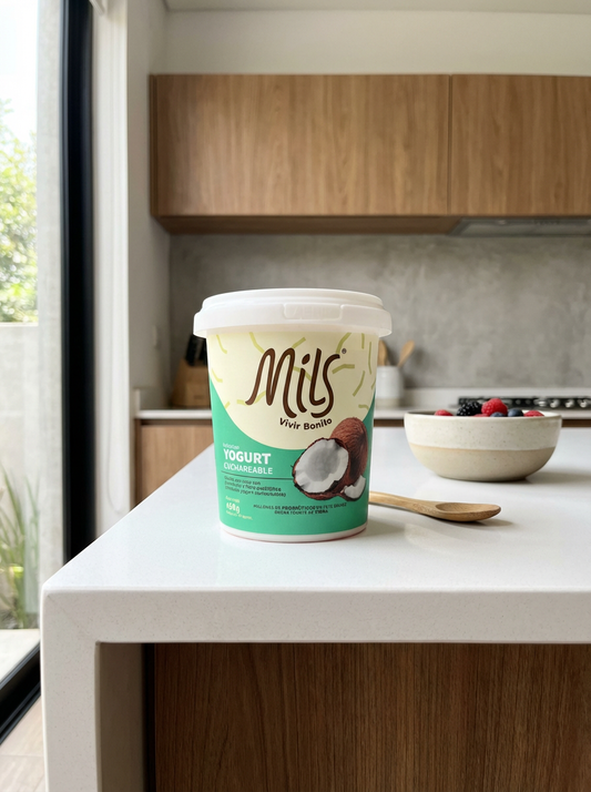 Yogurt sin lácteos cuchareable sabor natural 450g (Belleza de la piel)