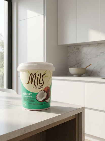 Yogurt sin lácteos cuchareable sabor natural 450g (Belleza de la piel)