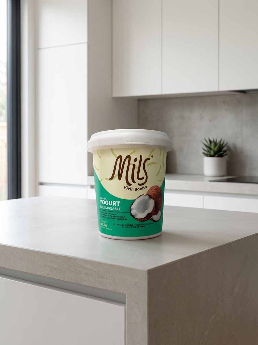 Yogurt sin lácteos cuchareable sabor natural 450g (Belleza de la piel)